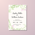 Elegant Green Wedding Invitation