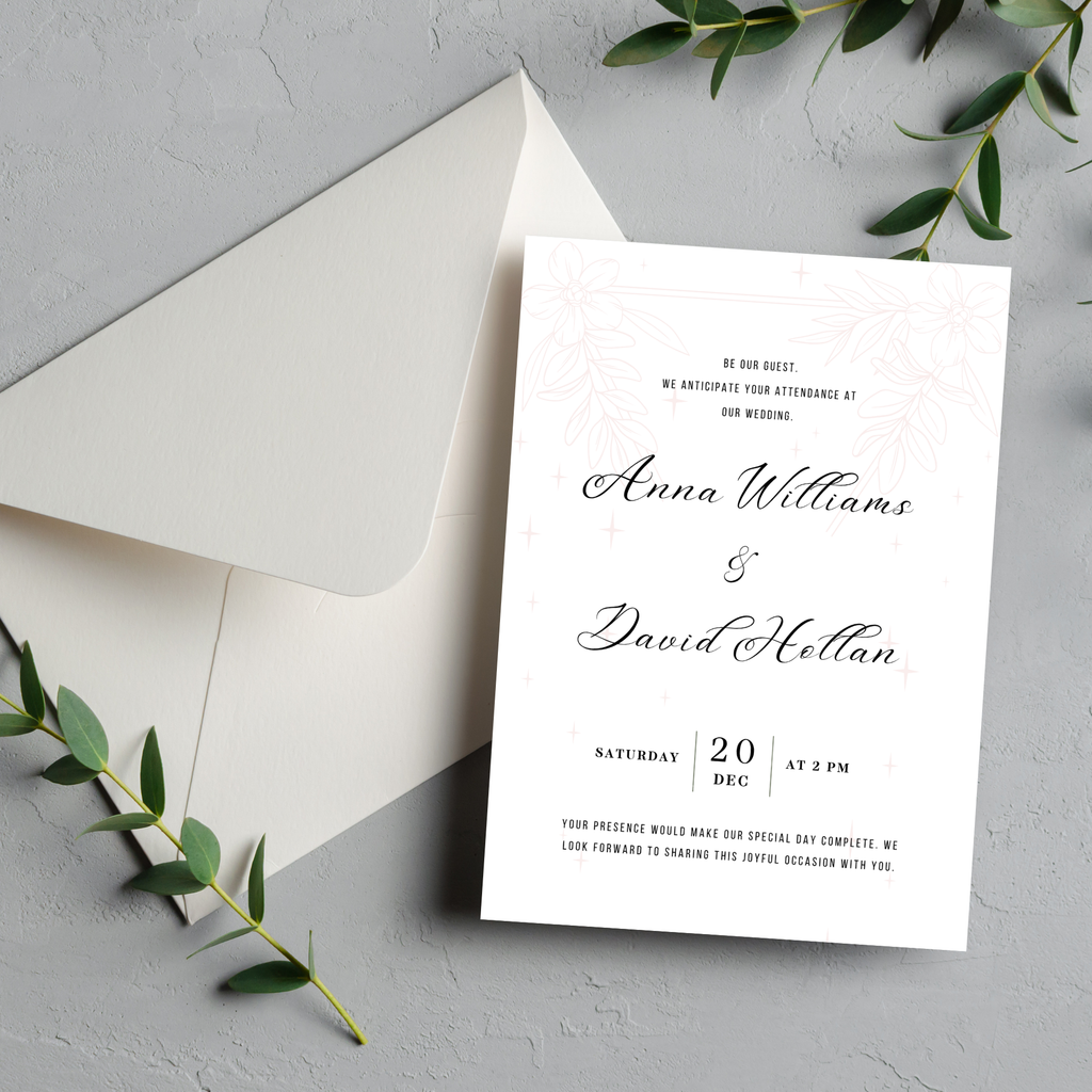 Minimalistic Wedding Invitation