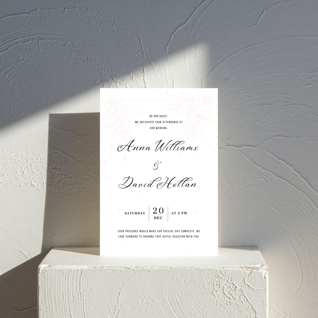 Minimalistic Wedding Invitation