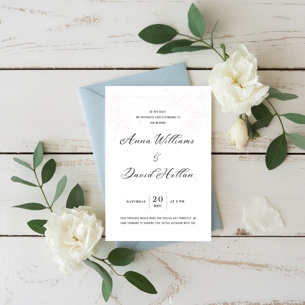 Minimalistic Wedding Invitation