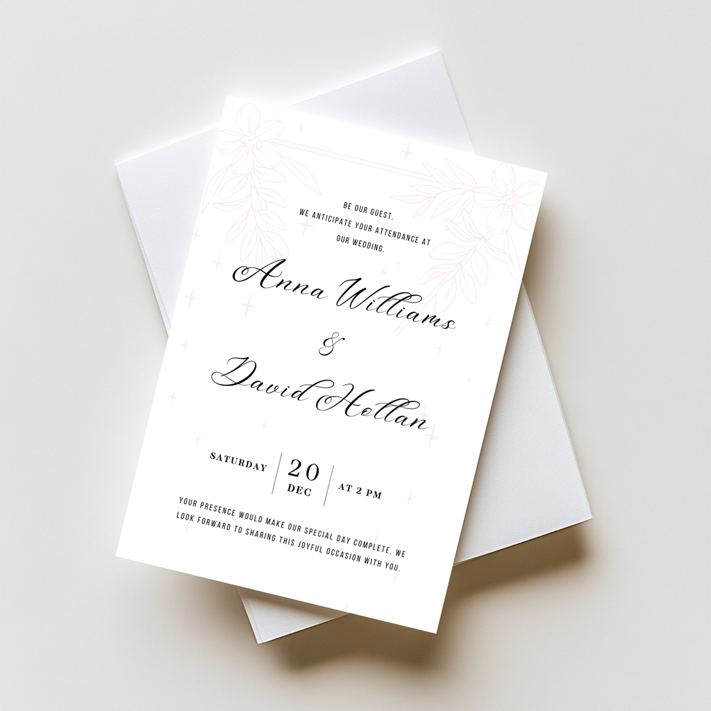 Minimalistic Wedding Invitation