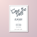 Modern Save The Date Invite