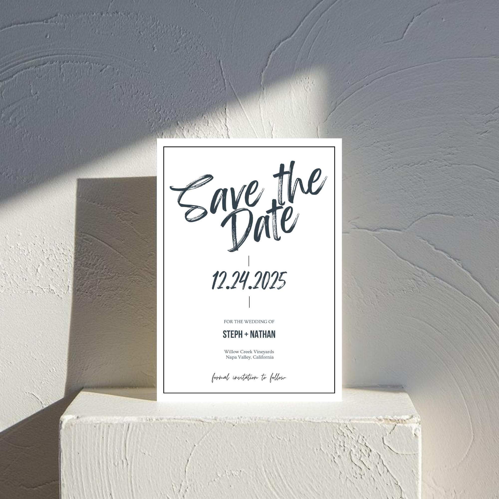 Modern Save The Date Invite