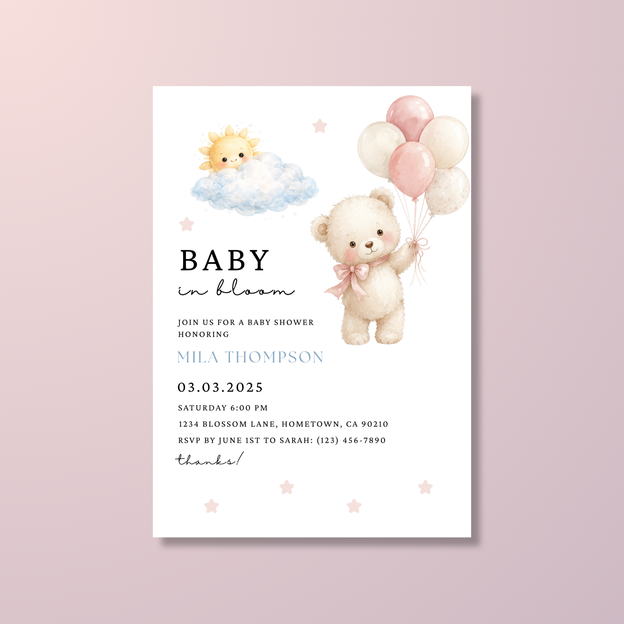 Teddy Bear Baby Shower