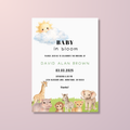 Safari Baby Shower Invitation