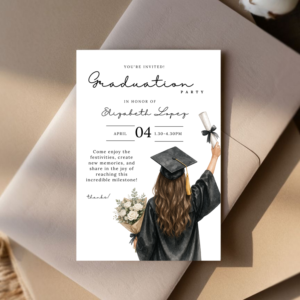 Elegant Graduation Party Invitation
