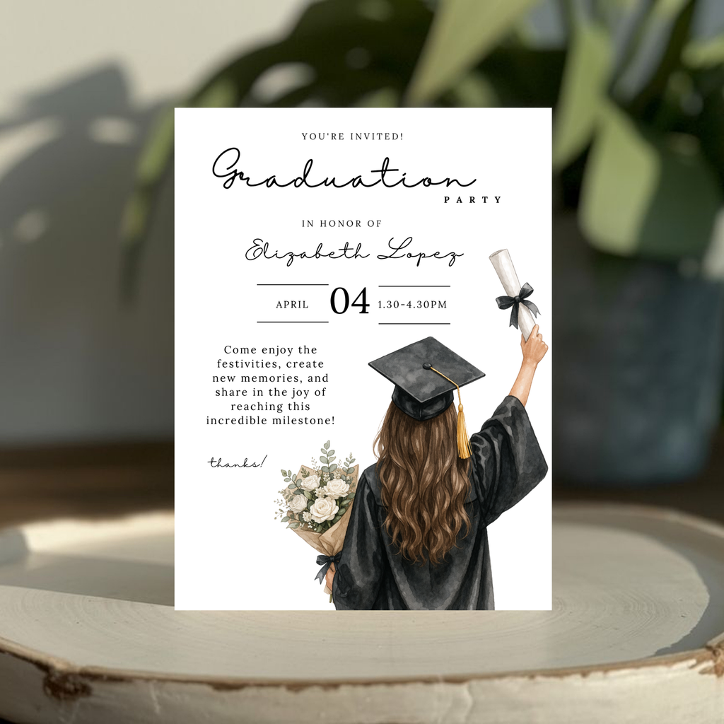 Elegant Graduation Party Invitation