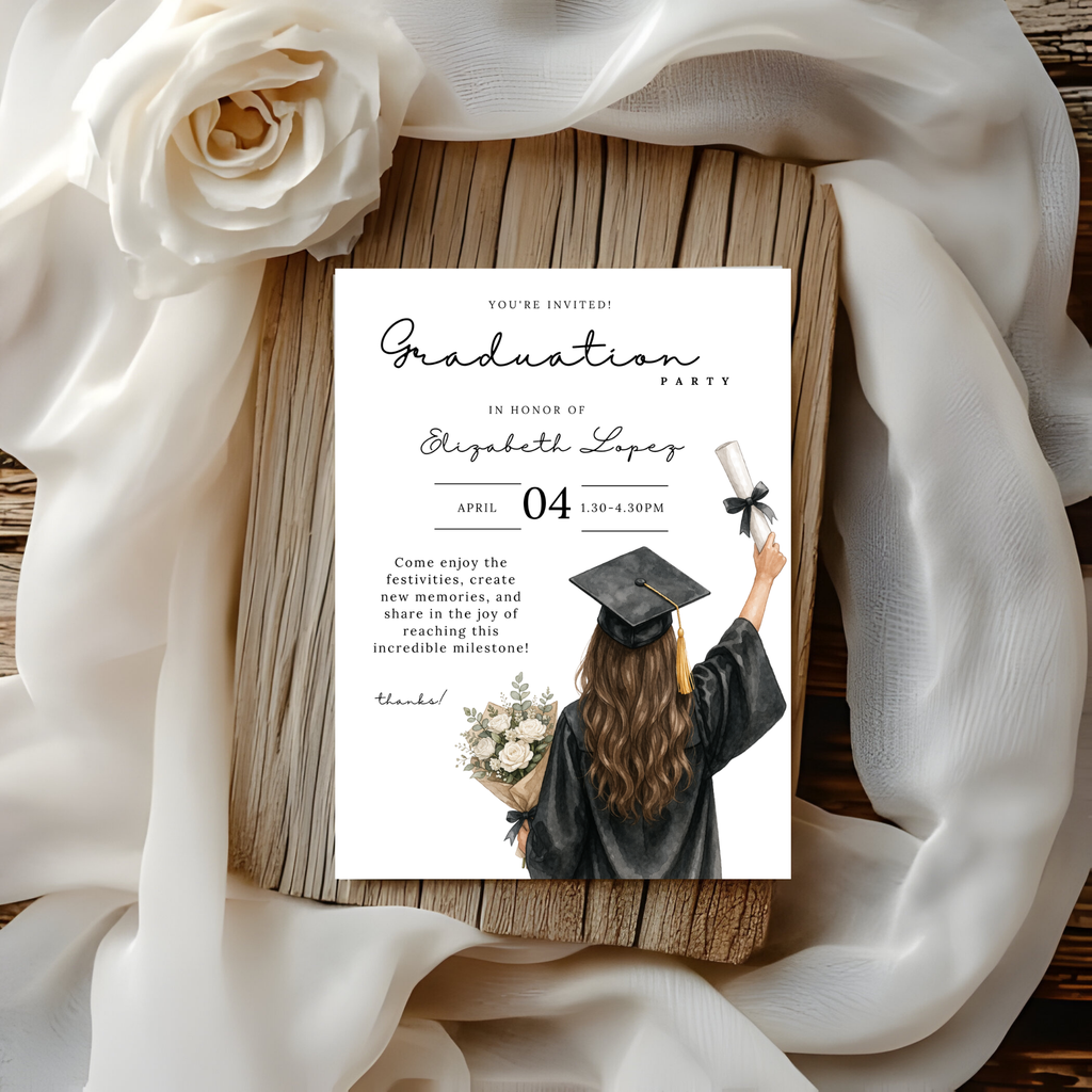 Elegant Graduation Party Invitation