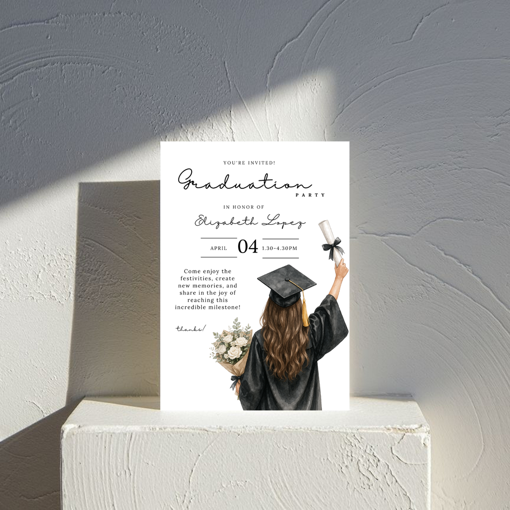 Elegant Graduation Party Invitation