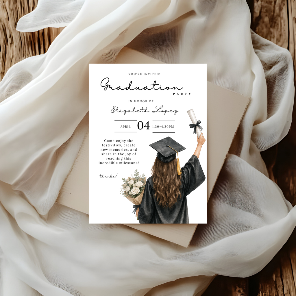 Elegant Graduation Party Invitation
