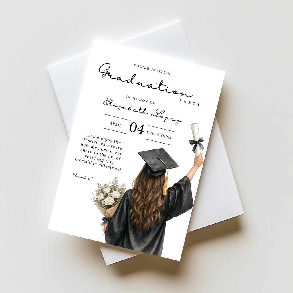 Elegant Graduation Party Invitation