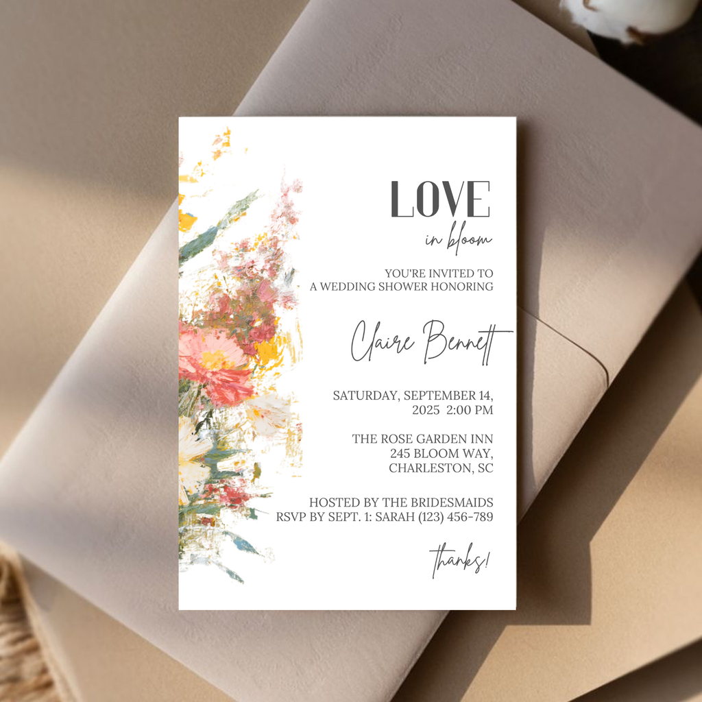 Floral Bridal Shower Invitation