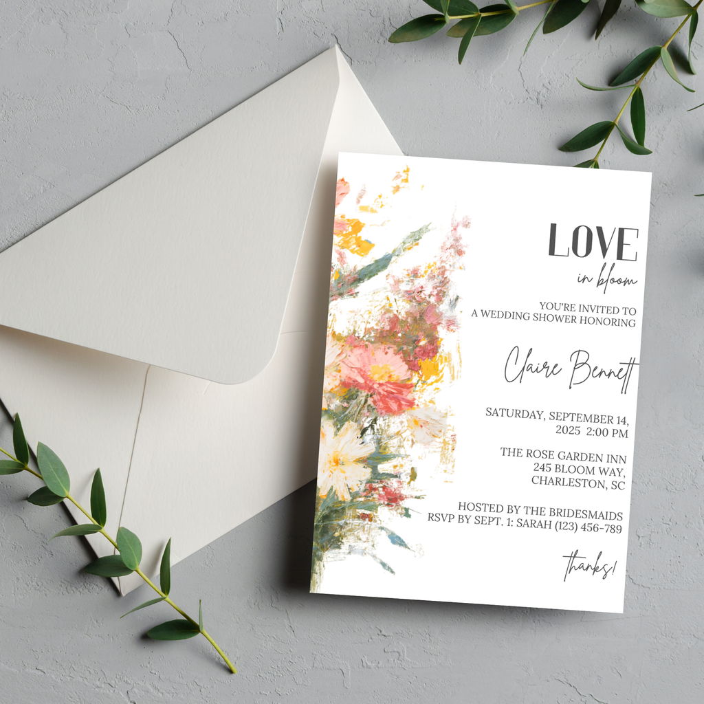 Floral Bridal Shower Invitation