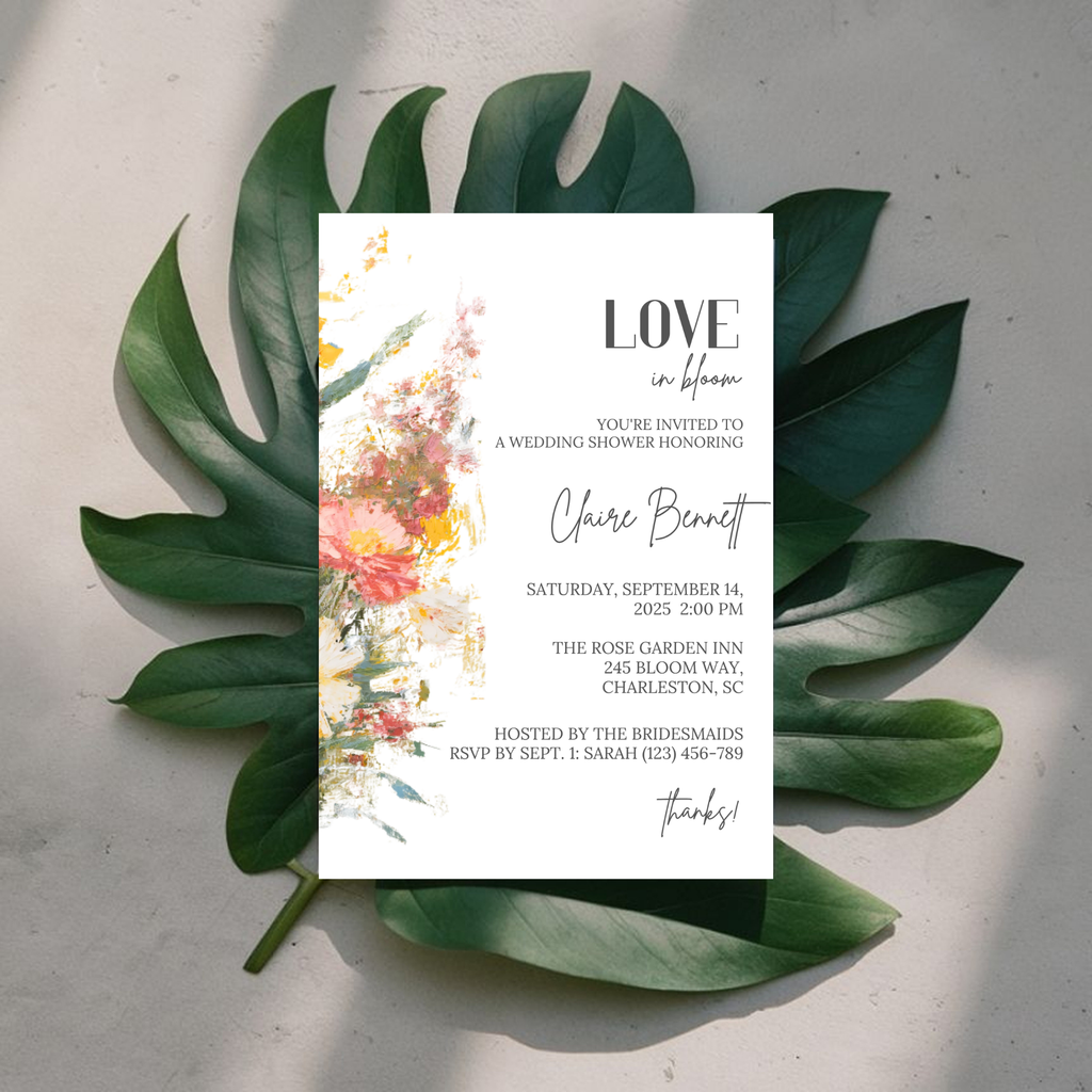 Floral Bridal Shower Invitation