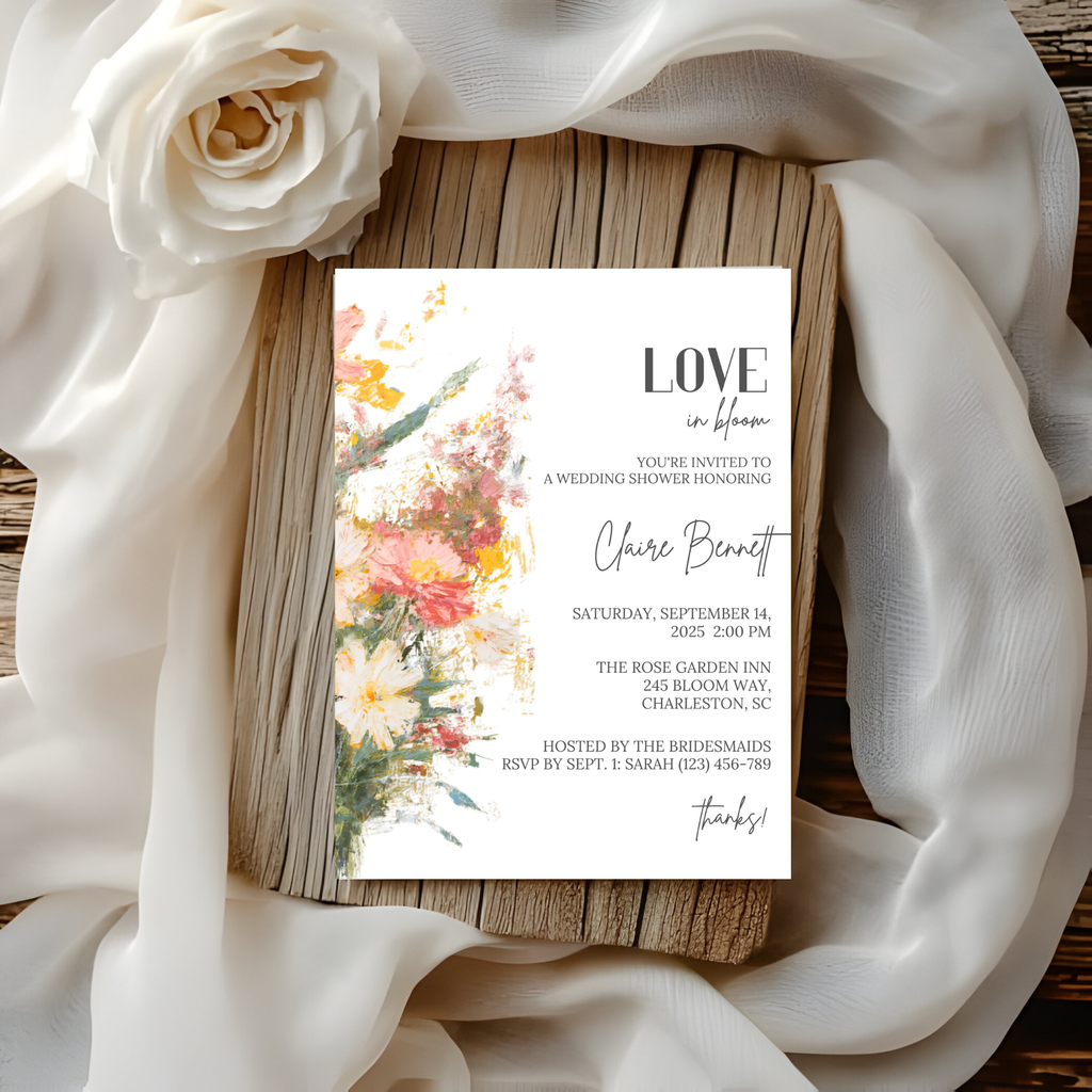Floral Bridal Shower Invitation
