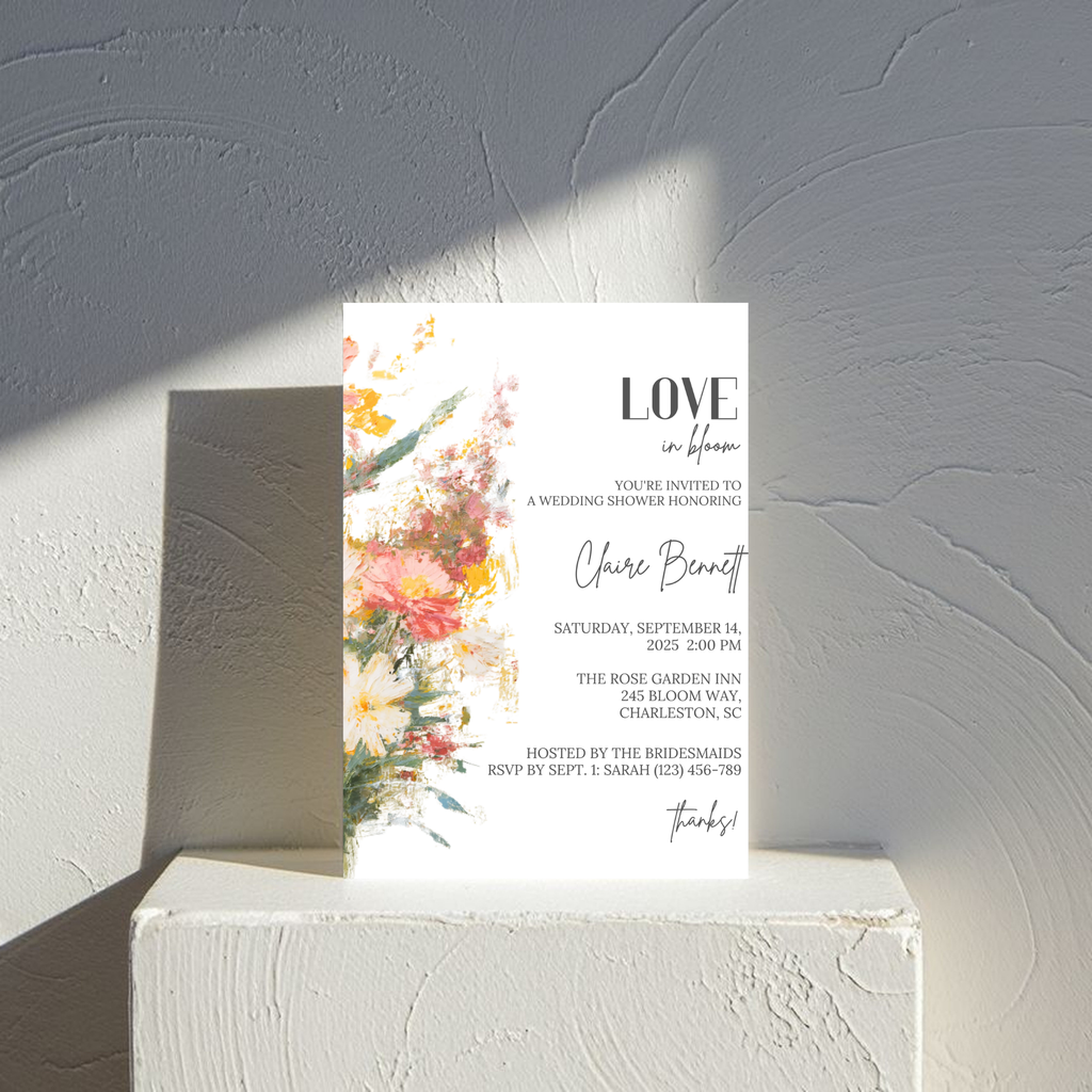 Floral Bridal Shower Invitation