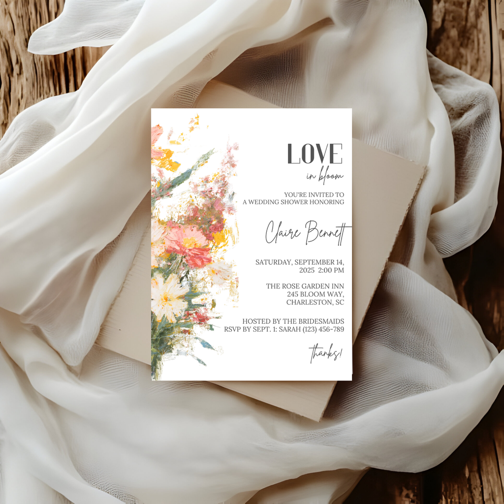 Floral Bridal Shower Invitation
