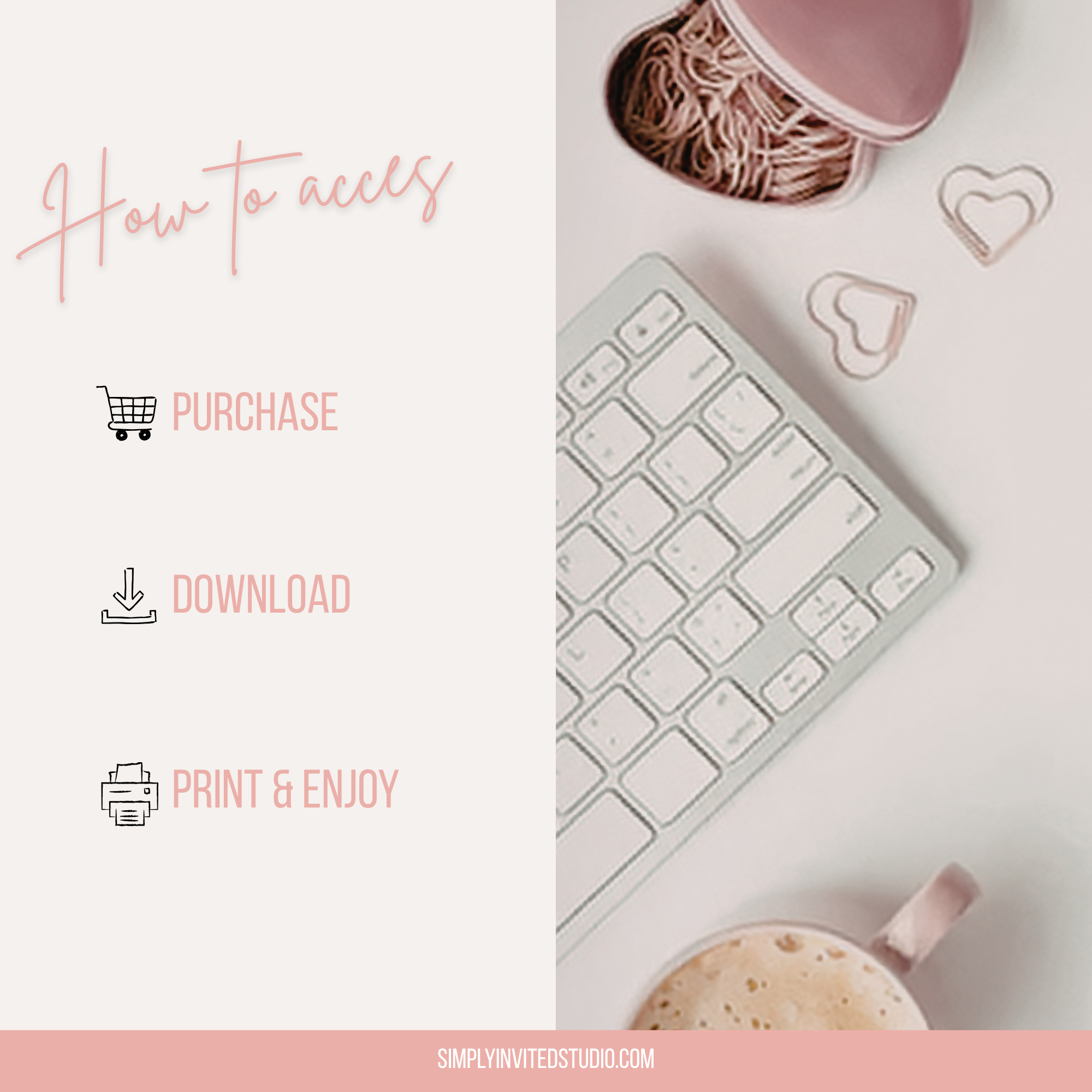 Minimalist Bridal Shower Invitation