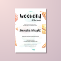 Seashell Bridal Shower Invitation