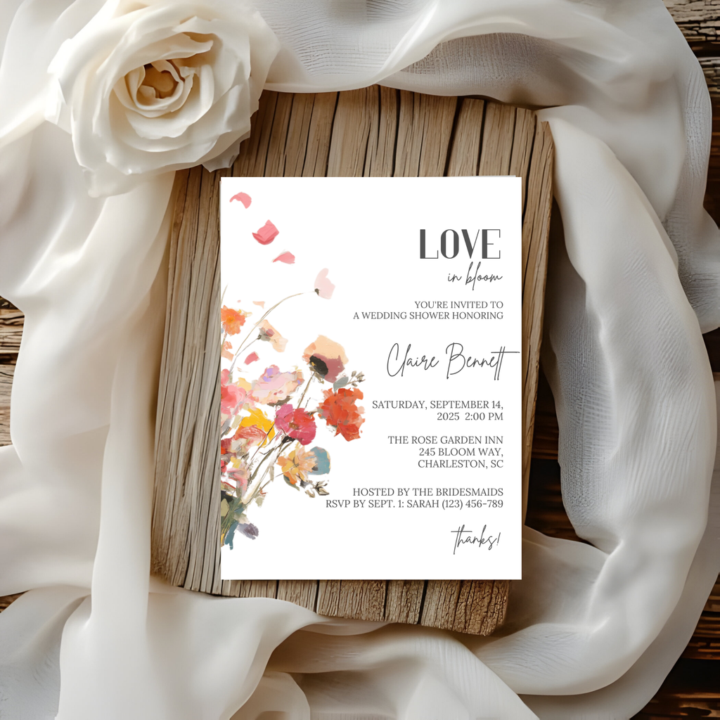 Floral Bridal Shower Invitation