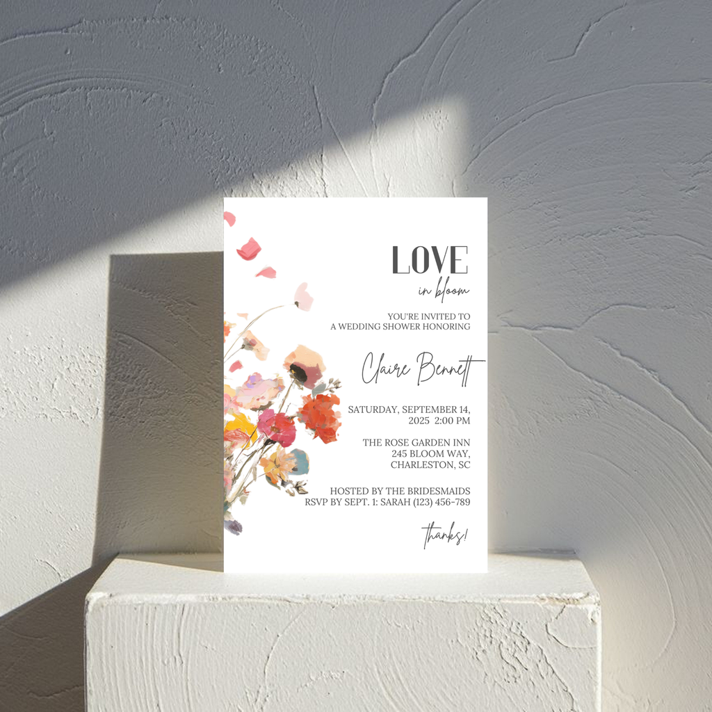 Floral Bridal Shower Invitation